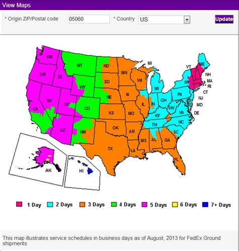 Fedex Ground Route Map