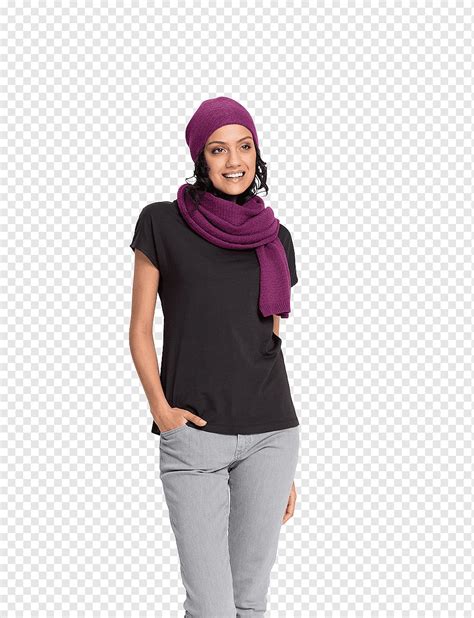 Sleeve T Shirt Shoulder Cotton Beanie Scarf And Wind Purple Tshirt