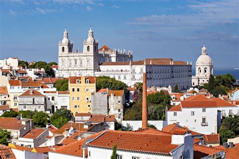 Premium Photo Panoramic View Of Lisbon City From One Of Viewpoints