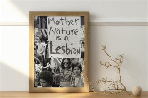 Feminist Poster Vintage Lgbt History Print Vintage Gay Pride Parade Protest Poster Lesbian