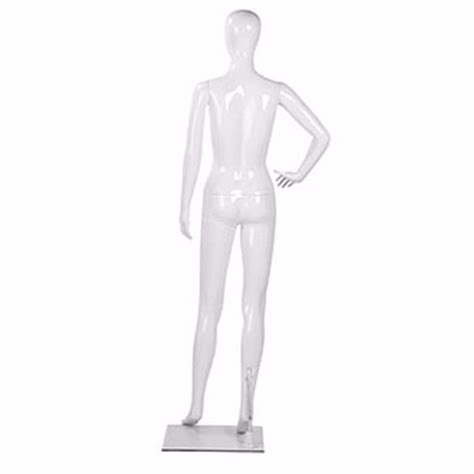 Female Glossy White Full Body Mannequin Pose Display Warehouse