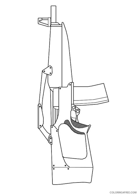 machine gun coloring pages Coloring4free - Coloring4Free.com