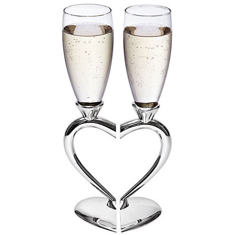 Heart Shaped Goblets The Perfect Wedding Champagne Flutes With Images Heart Themed Wedding