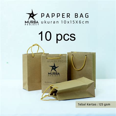 Jual Pcs Paper Bag Polos Kecil X X Cm Paper Bag Cokelat