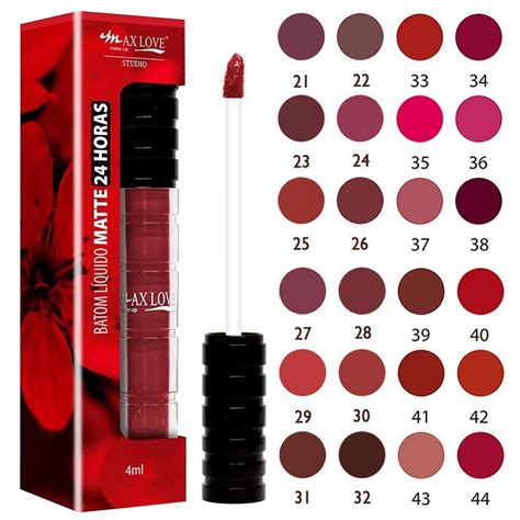 Batom Liquido Horas Matte Max Love Cores Studio Shopee Brasil