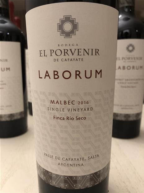 2007 Bodega El Porvenir de Cafayate Malbec Laborum Finca Río Seco