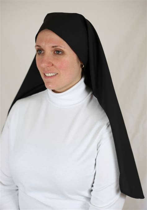 31 Inch Black Nun Veil Catholic Habit Black Veil Veil Over Face