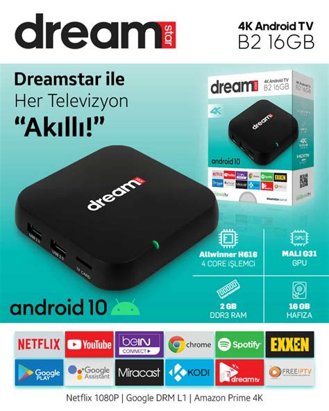 Dreamstar B Ultra Hd Android Tv Box Toptan Elektronik