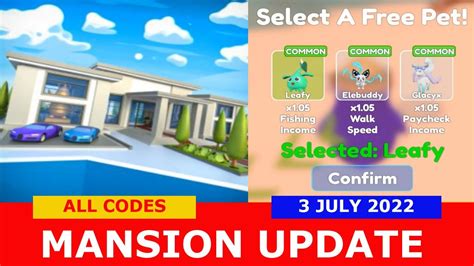 New Update Free Pets Mansionx2💰 All Codes Penguin Tycoon Roblox