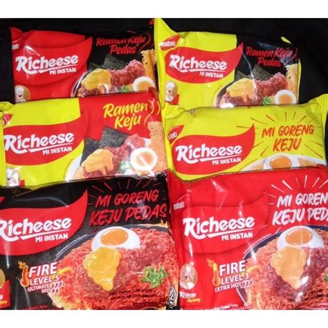 Jual Mie Richeese Keju Pedas Lv 3 Lv 0 Viral Shopee Indonesia