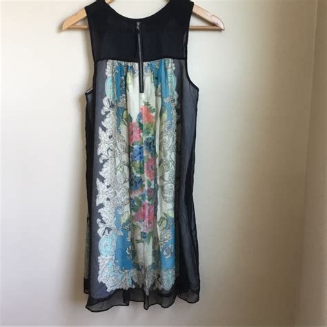 Anthro Moulinette Soeurs Flora Vignette Silk Dress Gem