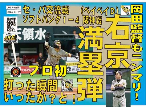 6月 16日 セ・パ交流戦 ソフトバンク 対 阪神 戦 試合結果 Naoのnewsブログ