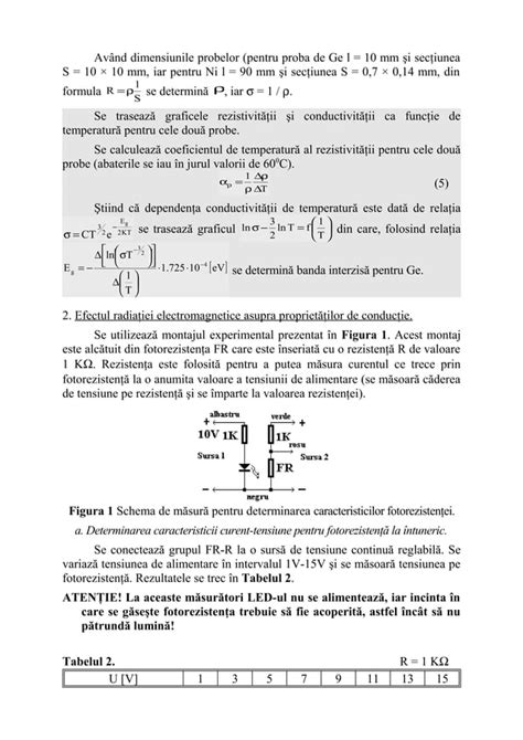 Propriet Ile Conductoare Ale Materialelor Pdf