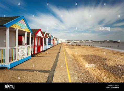 Beach Huts On The Promenade At Southwold In Suffolk Stock Photo Alamy