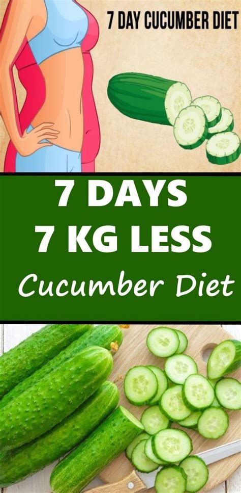 Cucumber Diet 7 Days 7 Kg Less Unbelievable Wellness Magazine