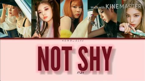 ITZY Not Shy Easy Lyrics YouTube