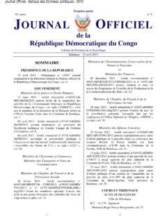 De La R Publique D Mocratique Du Congo De La R Publique D