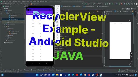 Create Recyclerview With Onclicklistener In Android Studio Java