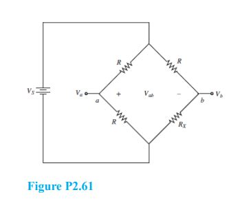 Solved A Wheatstone Bridge Such As That Shown In Figure P Is