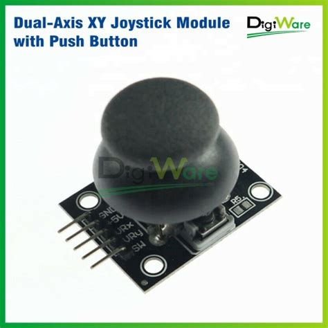 Dual Axis XY Joystick Module With Push Button Digiware Store