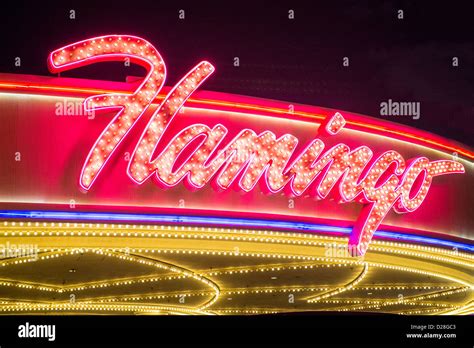 The Flamingo hotel and casino sign in Las Vegas Stock Photo - Alamy