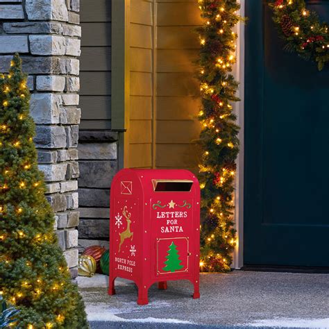 23 Inch 60cm Letters For Santa North Pole Express Metal Mailbox