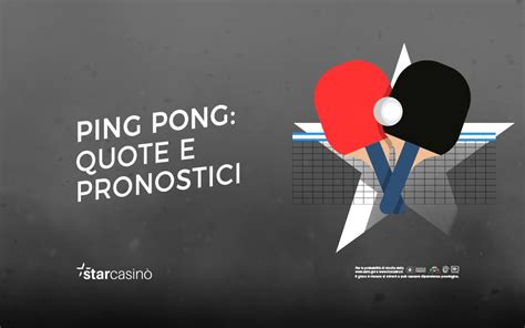 Quote Pronostici Ping Pong Mosca Setka Starcasin Blog