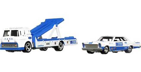 Buy Hot Wheels Ford C 800 With Ford Galaxie Celebrates Racing