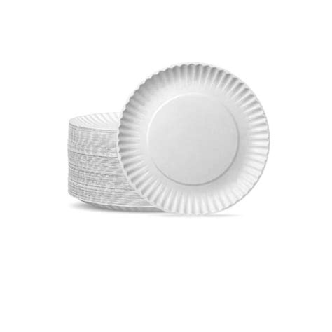 White Round Paper Plate Pack Of Catering Disposables Ypo