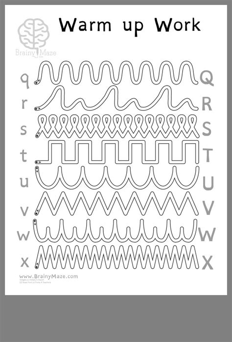 Writing Practice Preschool Teaching Cursive Writing Preschool Tracing