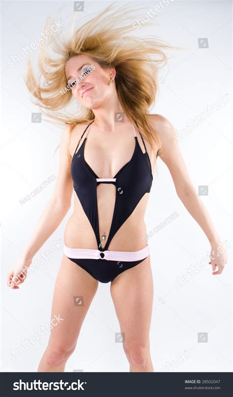 Sexy Female Wearing Lingerie Dancing Stock Photo Shutterstock
