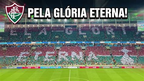 MOSAICO DA TORCIDA DO FLUMINENSE CONTRA O OLIMPIA COPA LIBERTADORES