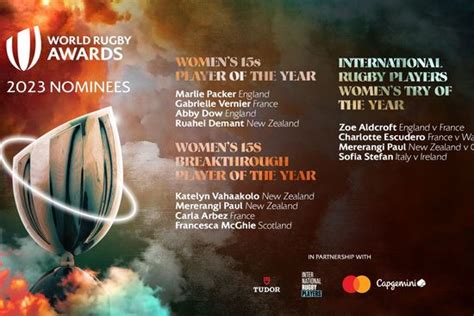 Women’s nominees revealed for World Rugby Awards 2023 | World Rugby