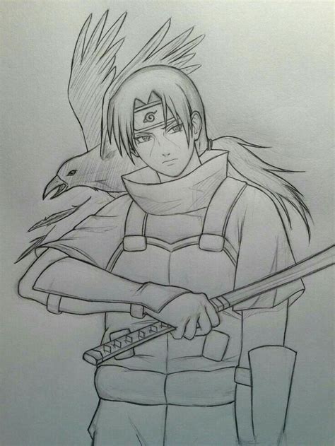 Apreendendo A Desenhar Naruto Sketch Naruto Sketch Drawing Itachi