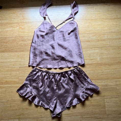 Gorgeous Vs Pajama Set Size Small Nude Color Crossed Depop