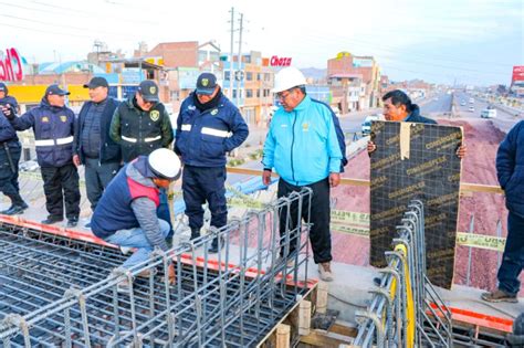 Municipio De Juliaca Inicio La Colocaci N De Concreto Premezclado En El