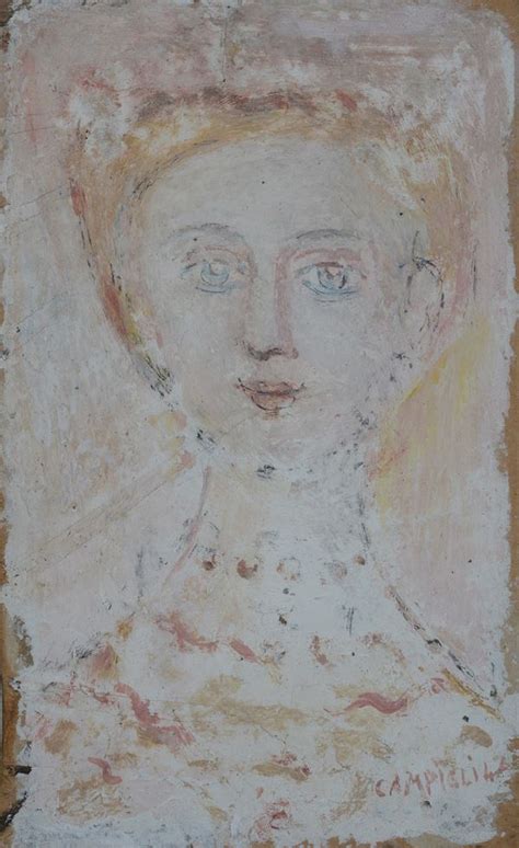 Massimo Campigli Figura Etrusca 1957 Affresco Su Cartone Asta