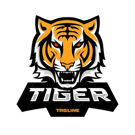 Premium Vector Tiger Head Mascot Vector Logo Design