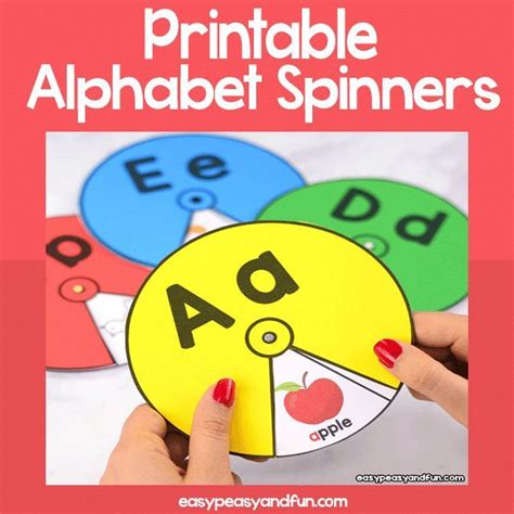 Alphabet Spinner Printable - Printable Word Searches