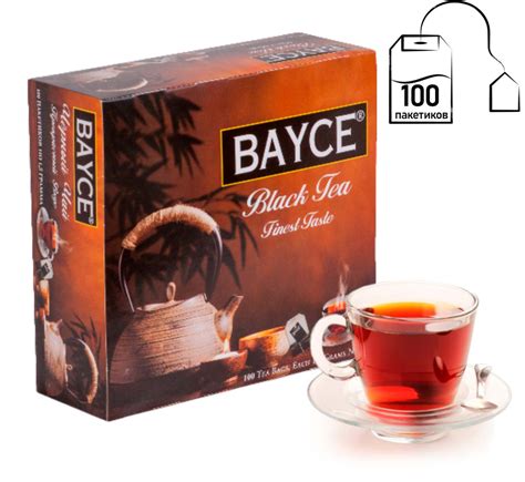 Чай черный BAYCE Байдже Прекрасный Вкус в пакетиках, 100 пакетиков х 1 ...