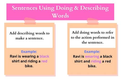 Sentence Construction Using Describing Words Class 2