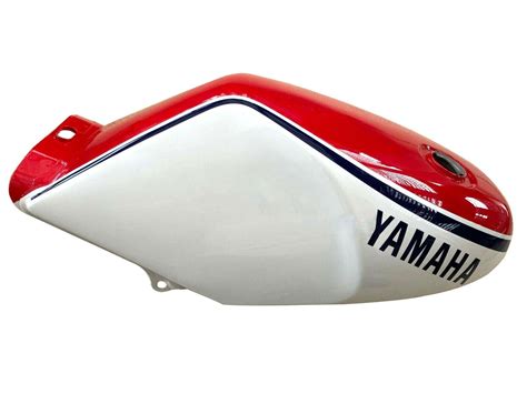 Yamaha Rz K Ypvs Red And White Painted Steel Petrol Tank Rd Td