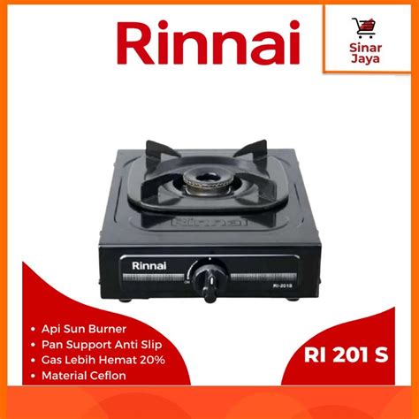 Jual Rinnai Ri S Kompor Gas Tungku Api Sun Burner Shopee