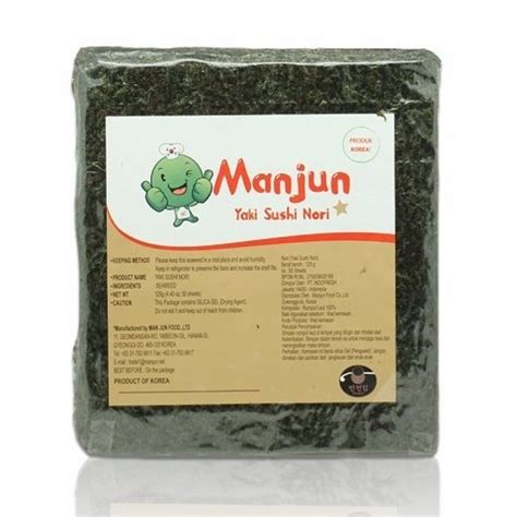 Jual Manjun Yaki Sushi Nori Grade B Seaweed Rumput Laut Halal