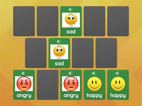 Pexeso Emotions Matching Pairs