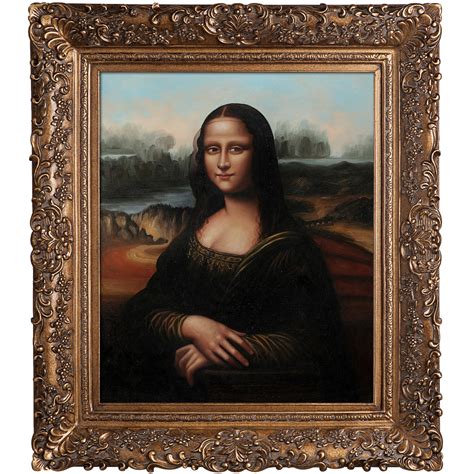 Mona Lisa Original Painting Framed at PaintingValley.com | Explore ...