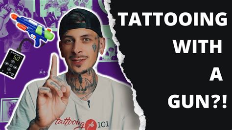 How To Tattoo Yourself At Home With A Gun Youtube