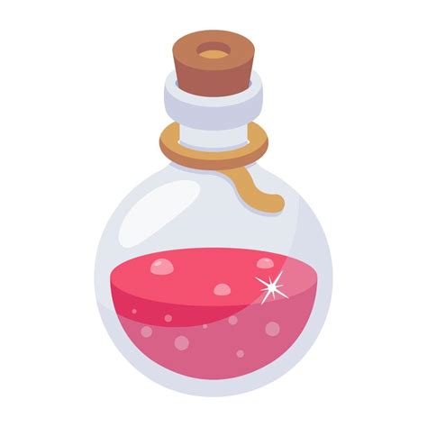 A Potion Bottle Flat Icon Download 10987605 Vector Art At Vecteezy