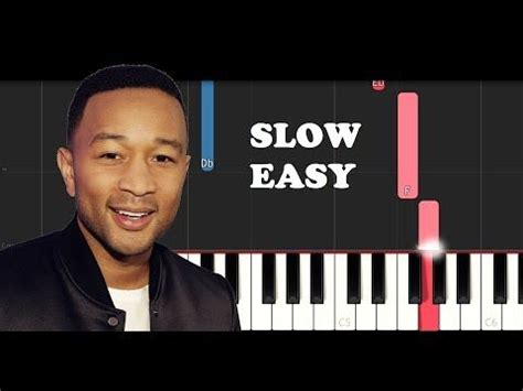 John Legend All Of Me Slow Easy Piano Tutorial Youtube Beginner