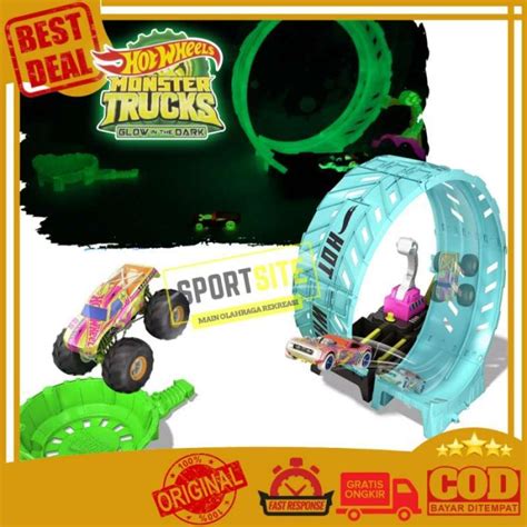 Promo Monster Trucks Epic Loop Challenge Hot Wheels Track Set Mainan Anak Diskon Di Seller